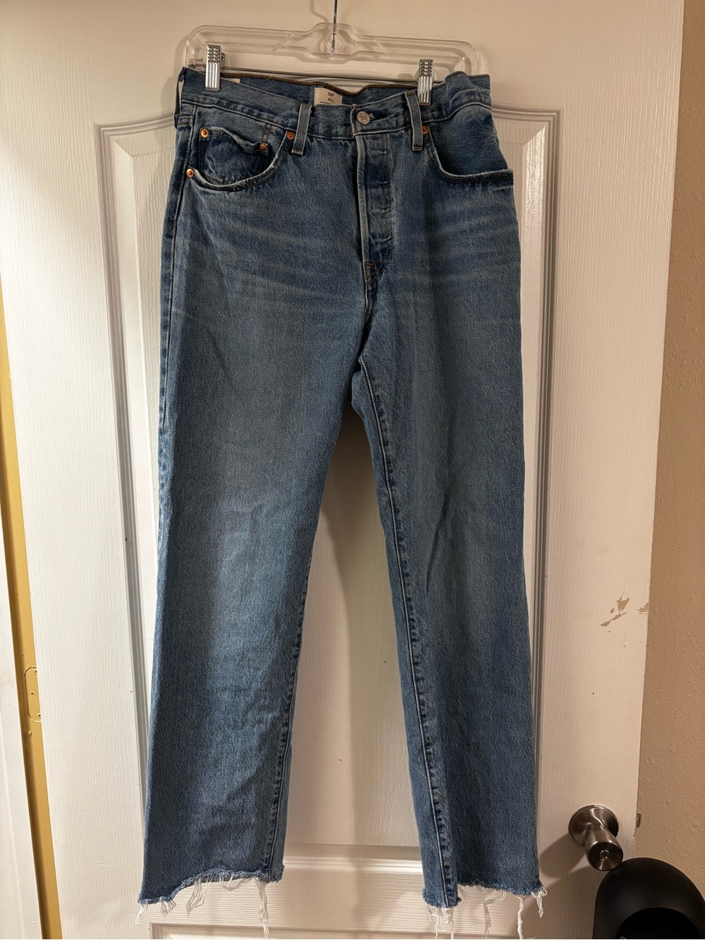 Classic Women's Blue Straight-Leg Jeans